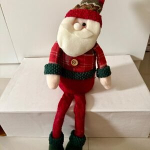 Papai Noel de Tecido Pernas Flexíveis