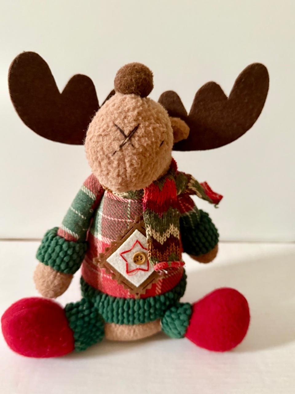 Rena do Papai Noel de Pano