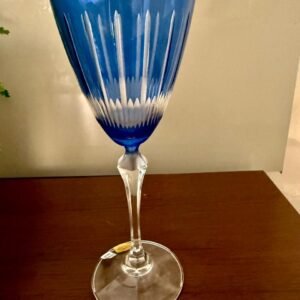Taça cristal azul