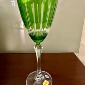 Taça cristal verde